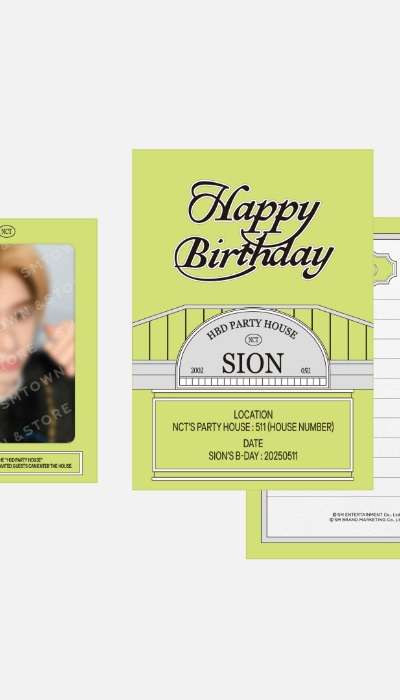 SION ARTIST BIRTHDAY PARTY CARD