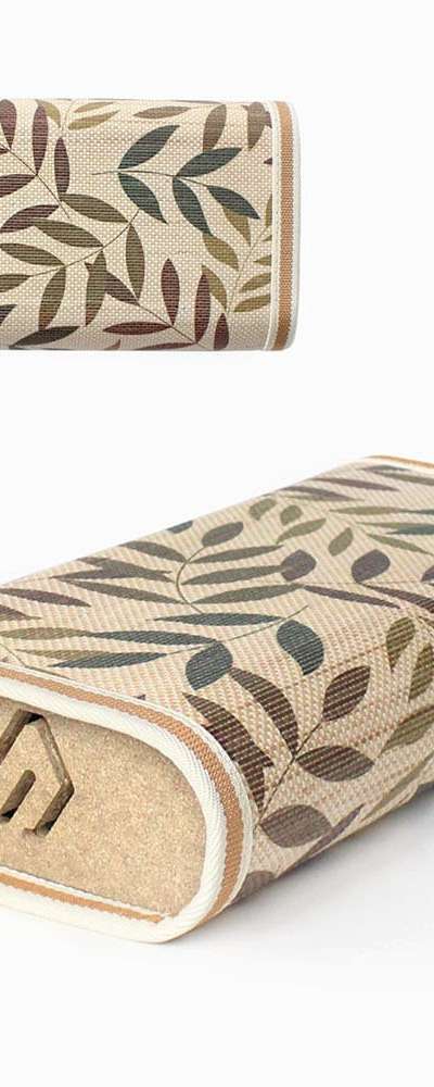 Korean Oval Leaf-Shape Bamboo Pillow (Cool Summer Breathable Firm Pillow Premium Health Pillow Filial Piety Gift)