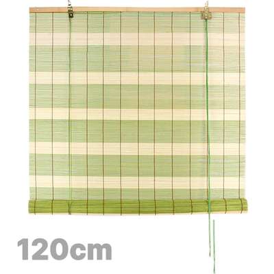 120cm Green Stripe Bamboo Roller Blind (Interior Door Blind Wood Blind Window Blind)