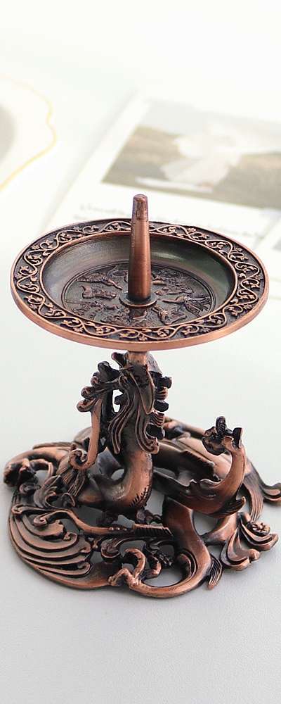 ペウター製 百済金銅大香炉 キャンドルスタンド(小)