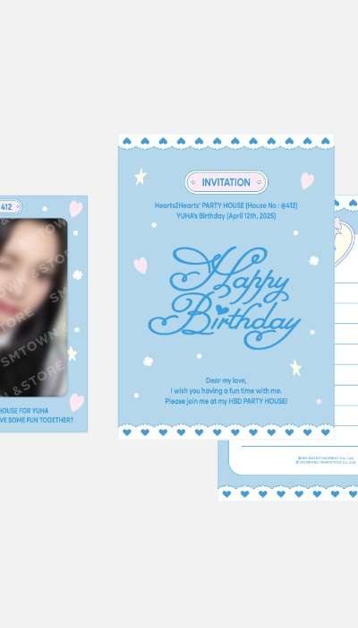 YUHA ARTIST BIRTHDAY PARTY CARD