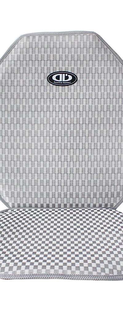 Gray Grid Ventilation Car Seat Cushion | Breathable Cool Seat
