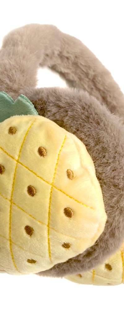 Small Pineapple Ear Warmer | Winter Plush Ear Cover