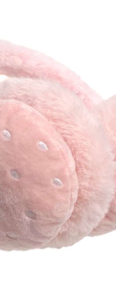 Small Strawberry Ear Warmer | Ultra-Soft Microfiber Winter Ear Muff Cover