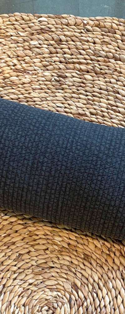 Charcoal Square Round Line Buckwheat Pillow | Cervical Support Neck Pillow Napping Pillow