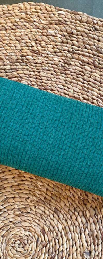 Teal Square Round Line Buckwheat Pillow | Cervical Support Neck Pillow Nap Pillow