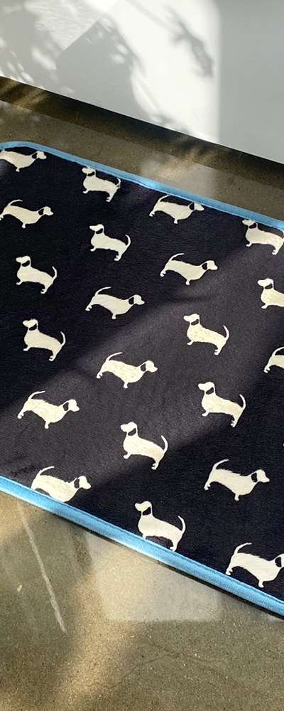 Ultra-Soft Microfiber Dog Paw Mat | Bathroom Entryway Kitchen Rug
