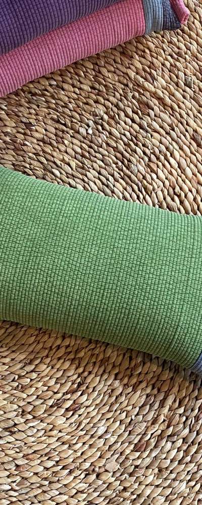 Light Green Domestic Jogakbo Buckwheat Pillow Square | Cervical Support Nap Pillow