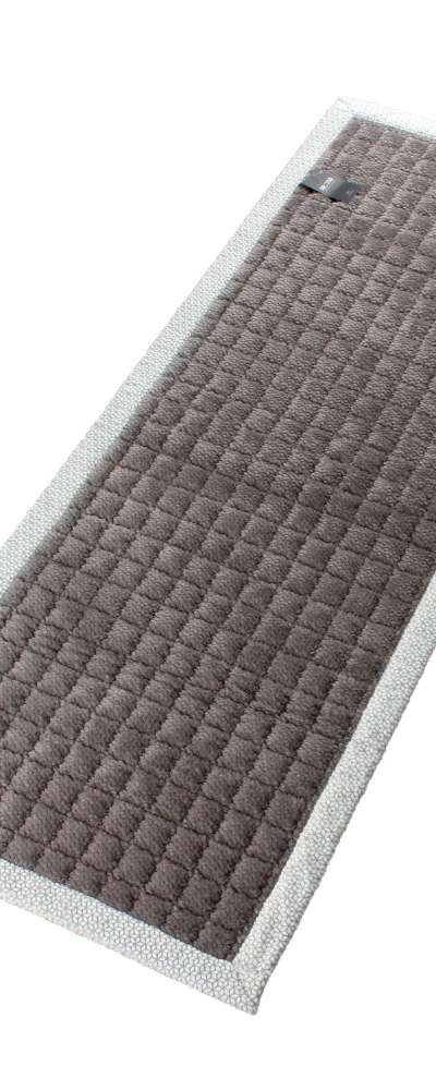 3-Piece Gray Snowflake Microfiber Sofa Mat | Pad Floor Mat Rug for 3-Seater