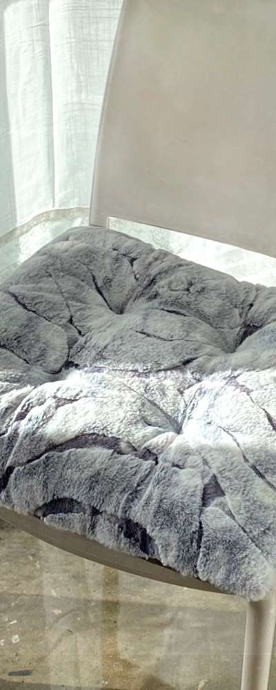 Embodeco Marble Cushion | Mink Microfiber Winter Office Chair Pad