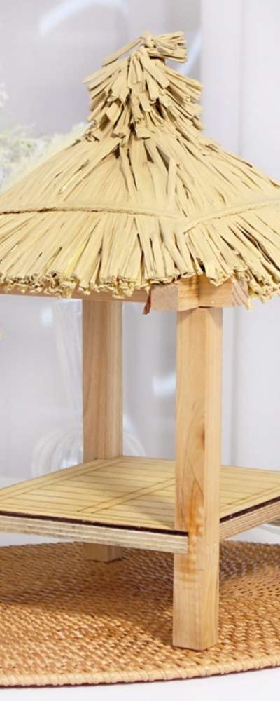 模型 円形藁葺き小屋