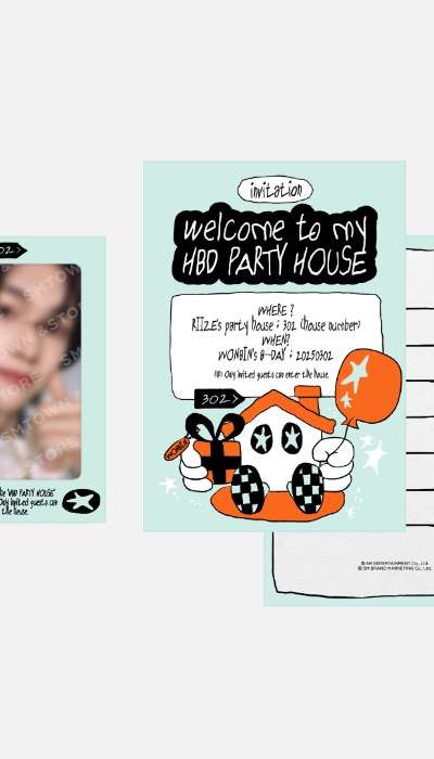 WONBIN Artist Birthday Party Card