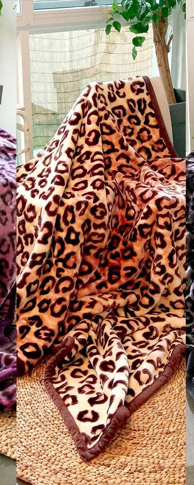 Leopard Double-Sided Ultra-Fine Microfiber Mink Blanket