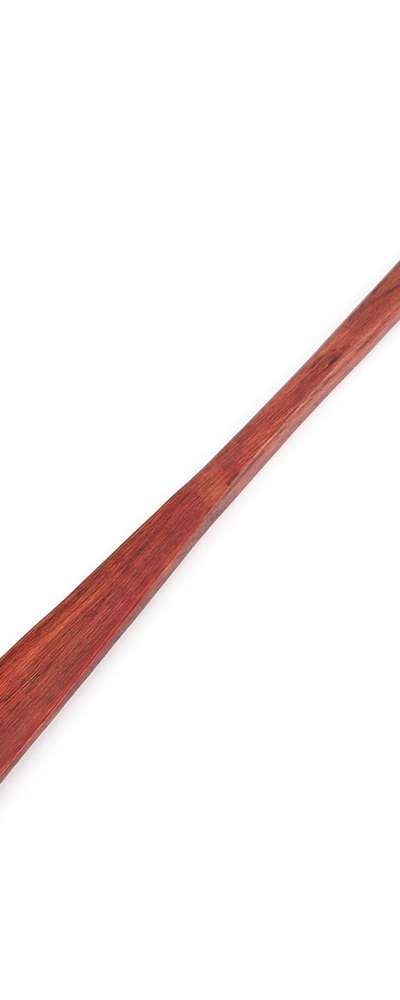 54cm Brown Lacquered Long Shoe Horn | Wood Shoehorn Sneaker
