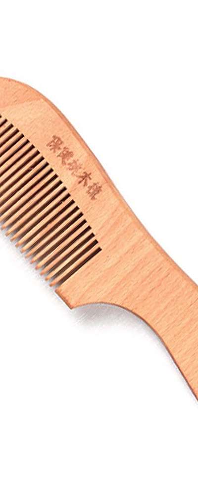 Natural Fine Handle Wood Comb | Wooden Hair Comb Portable Hair Care