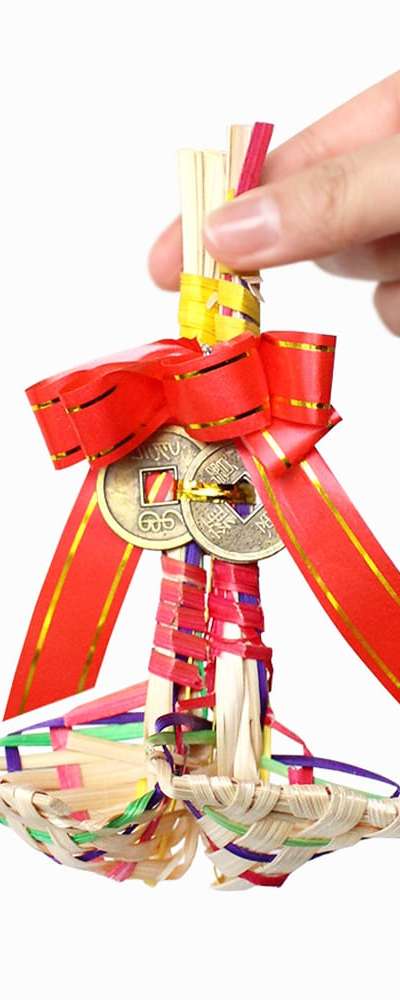 Traditional Mini Bokjori (Luck Basket) & Coin Set