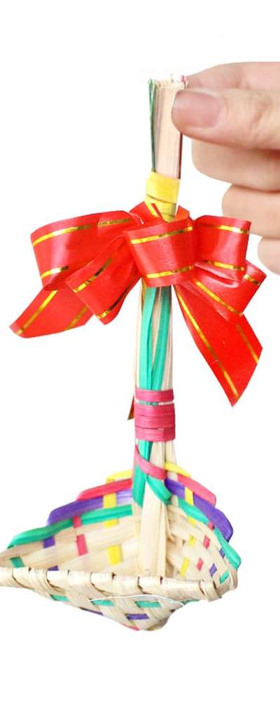 Color Mini Bokjori (Korean Lucky Sieve) S 1P + Ribbon