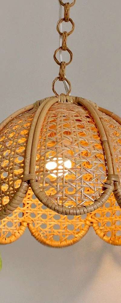 Flower Rattan Pendant Lamp Shade