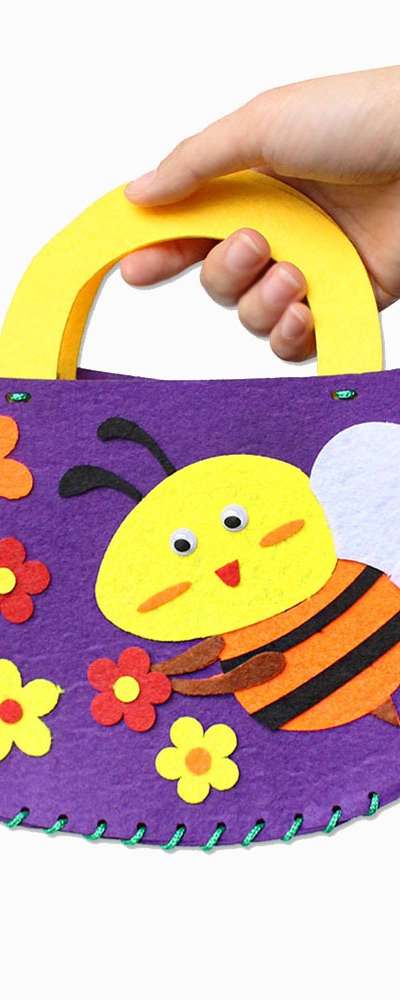 Bee Felt Nonwoven Bag Craft Kit (1 Set)