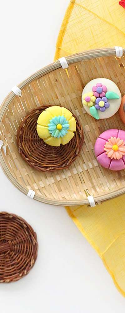 Traditional Holiday Hwagwaja Soap Making | Handmade Soap Clay Craft - Lunar New Year & Chuseok Gift Art Activity Tteok Making