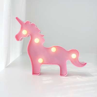 Pink Unicorn Marquee Light | LED Mini Light Camping Mood Lamp