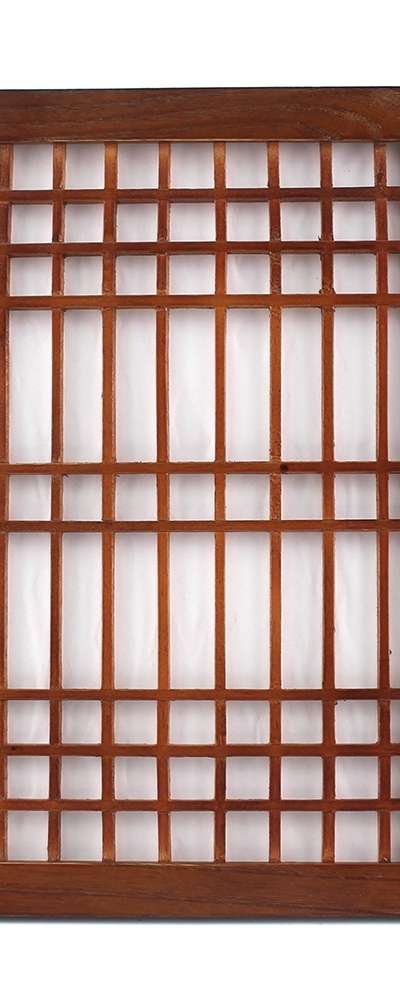 37cm Basic Brown Traditional Window Frame | Door Panel Hanok Hanji Pattern