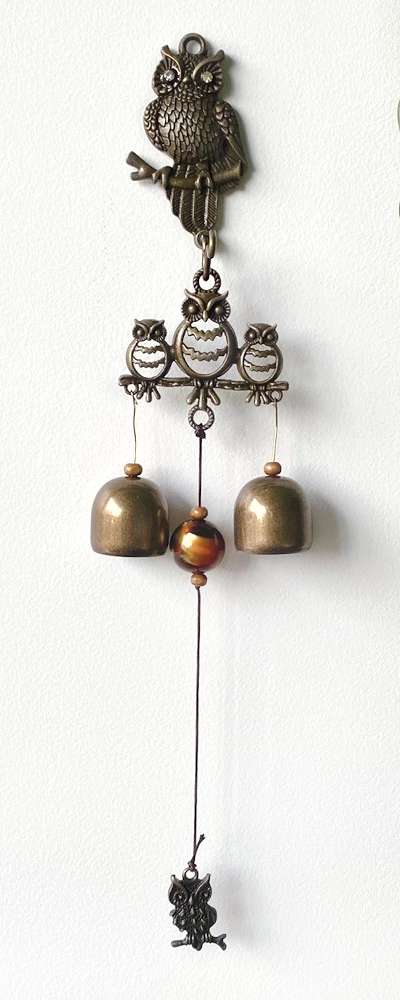 Owl Family Door Chime | Doorbell Wind Chime for Entrance Door