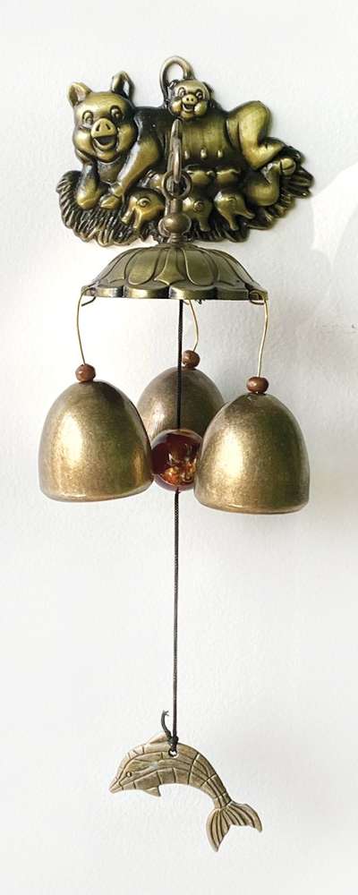 Antique Pig Door Bell | Entrance Door Chime Housewarming Gift