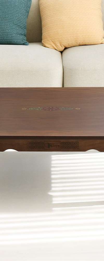 2.7寸アンティーク象嵌(花唐草)ラグジュアリー鋼製精工折卓