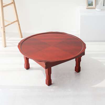 Won 2.0 Sunflower Lacquer Veneer 4-Stage Folding Round Dining Table 60cm 2-3 Person Round Table