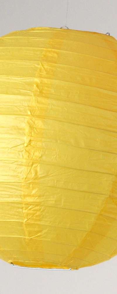 Yellow 30cm Hanji Paper Lantern Shade | Paper Lantern Traditional Korean House Japanese Restaurant