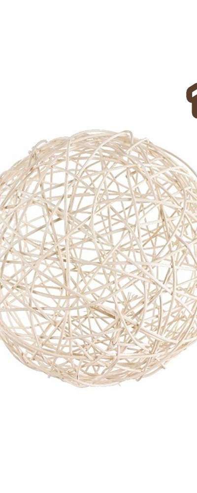 10cm Woven Rattan Decorative Ball (Christmas Tree Ornament Light Cover Lampshade Mood Lighting)
