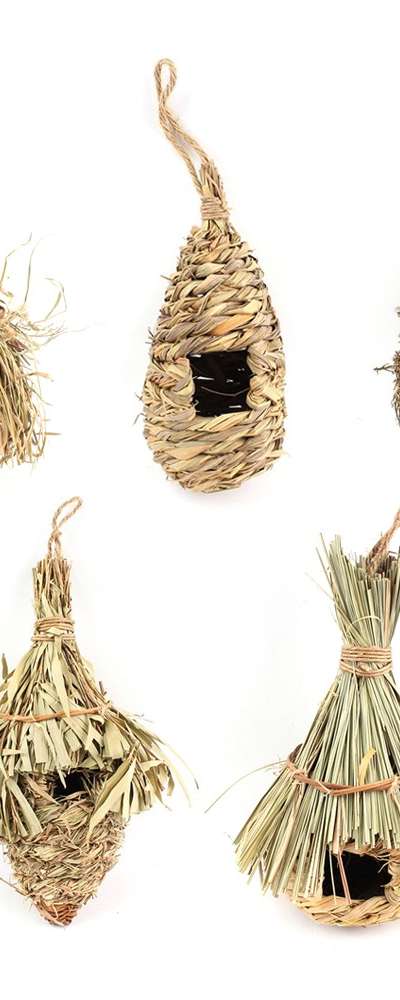 Bird House Nest (Hanging Plant Garden Decoration Hamster Hideout Hamster House Bird Egg Storage Home Gardening Decorative Item)