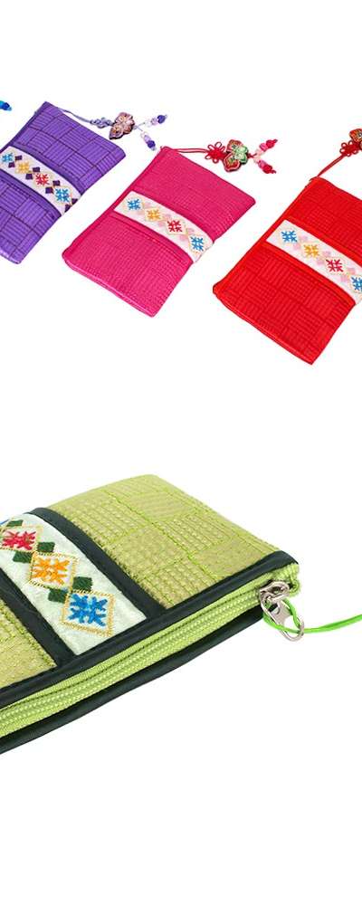 Nubi Square Coin Wallet 5-Piece Set (Traditional Korean Craft Gift, Souvenir, Card Wallet, Thank You Gift, Grandmother Gift)