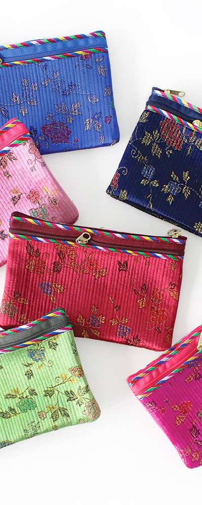 Nubi Quilted Coin Purse Zipper Square