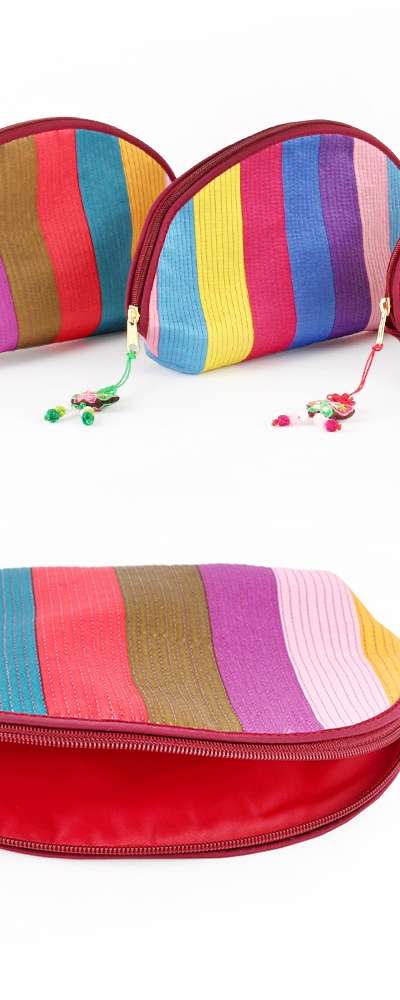Nubi Saekdong Pouch Round (Korean Gift, Cosmetic Pouch, Traditional Souvenir)