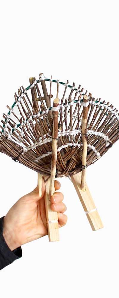 Korean-Made Decorative Mini Jige Small Size (Broadcast Prop, Wooden Jige, Feng Shui Interior, Folk Artifact, Traditional Souvenir, Foreign Gift)
