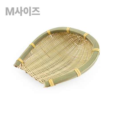 M 16.5cm Traditional Bamboo Mini Sieve Basket (Deep-Fried Food Basket, Strainer, Vegetable Basket, Fruit Basket)