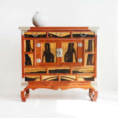 Ebony Wood Large Chest of Drawers - Traditional Antique Furniture