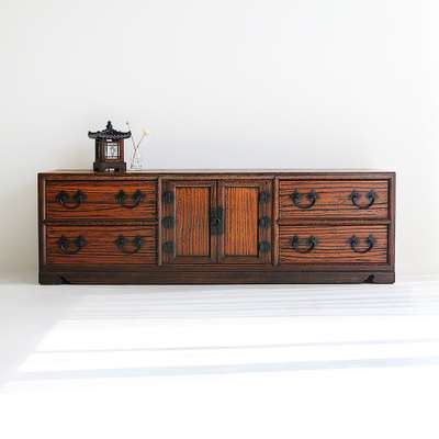 Premium Paulownia 5-Cheok Seolhap Living Cabinet 150cm Traditional Antique Furniture