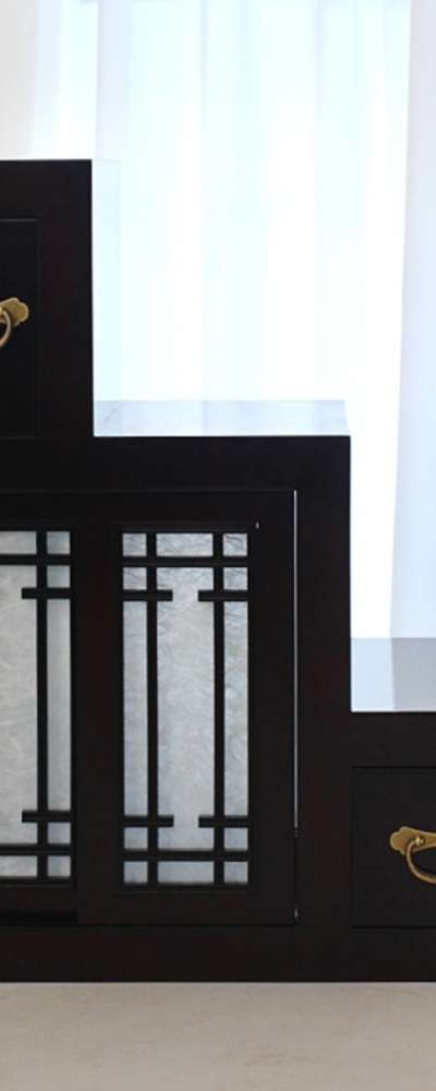 Drawer Lattice Staircase Double-Sided Tansu (Mini) Traditional Antique Furniture