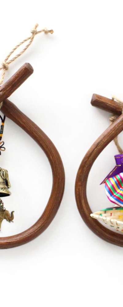 Traditional Luck Broom (Bokjori) with Ceramic Bell and Wind Chime – Evil Eye Protection, New Business, Moving, Bad Luck Protection, Chuseok & Holiday Gift, Traditional Décor