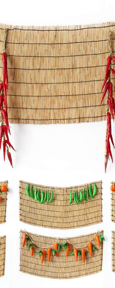 27type Traditional Holiday Photo Zone Set (Reed Mat Chuseok Event Decoration Autumn Korean Thanksgiving DIY Dog Birthday Party)