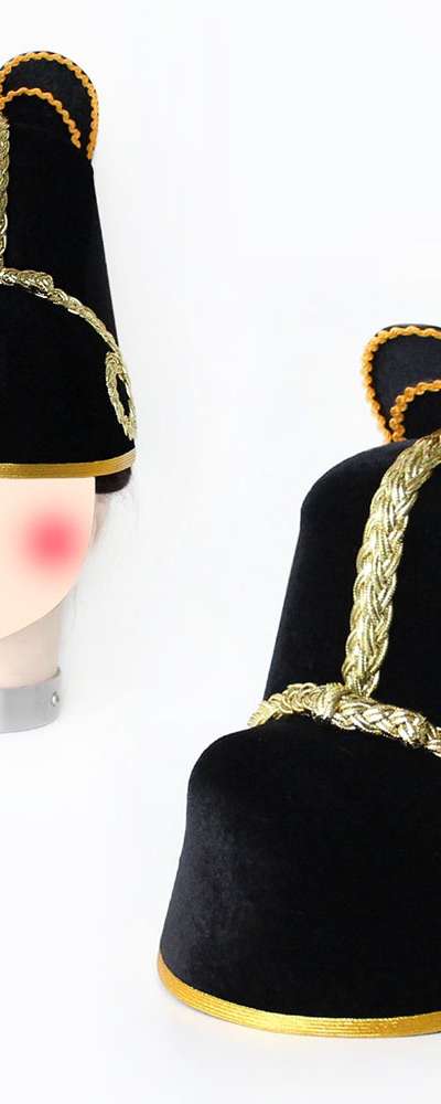 L Size Gold Ikseongwan (Traditional Korean Imperial Crown - Emperor, Crown Prince, Wedding Ceremony, Festival, Costume)