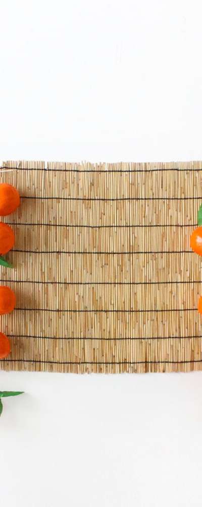 Traditional Holiday Photo Booth Backdrop Tangerine Set (Chuseok Event Decoration Autumn Craft Pet Birthday Photo Zone)