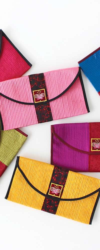 Ddinubi Rectangular Bankbook Wallet | Traditional Korean Gift Pouch