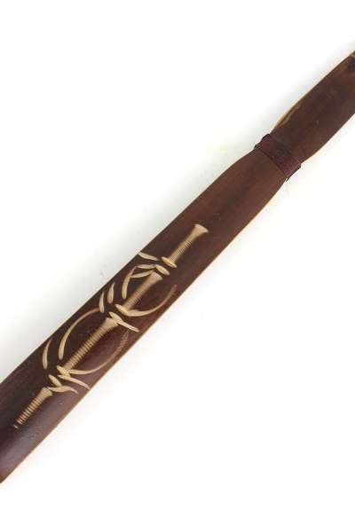 S 39cm Domestic Flat 2-Layer Bamboo Massage Stick | Neck and Shoulder Massager