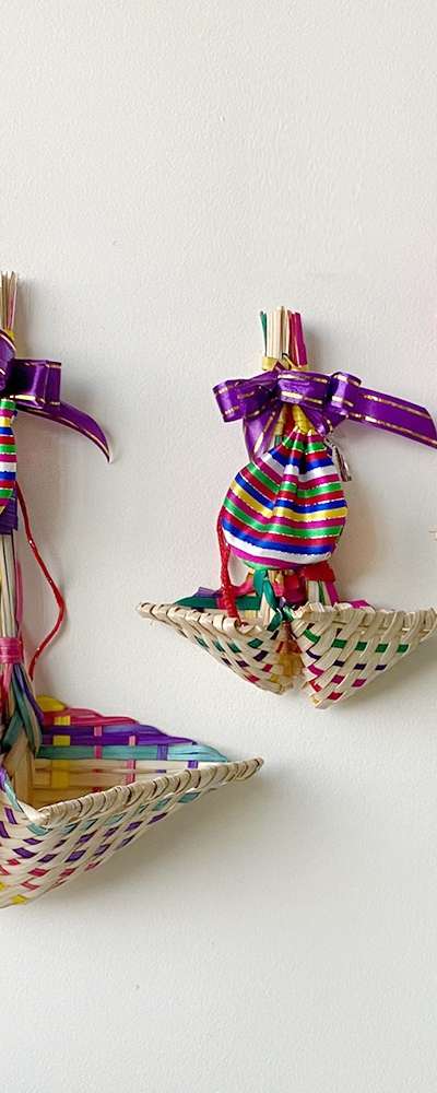 Traditional Bojori Making Kit (Colorful Bojori with Five-Color Stripes for New Year, Housewarming, Business Opening, Holiday Gifts)