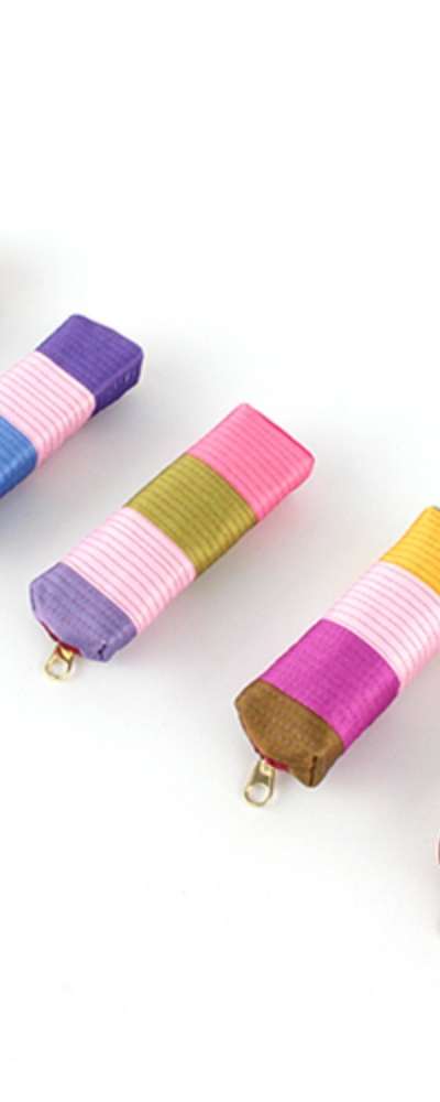 Saekdong Quilted Stamp Pouch 1P | Colorful Korean Traditional Craft Wallet Souvenir
