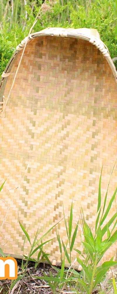 Bamboo Winnowing Fan 75cm (Weekend Farming Chuseok Holiday Traditional Experience Grain Harvest Hanok Interior Decor Craft)